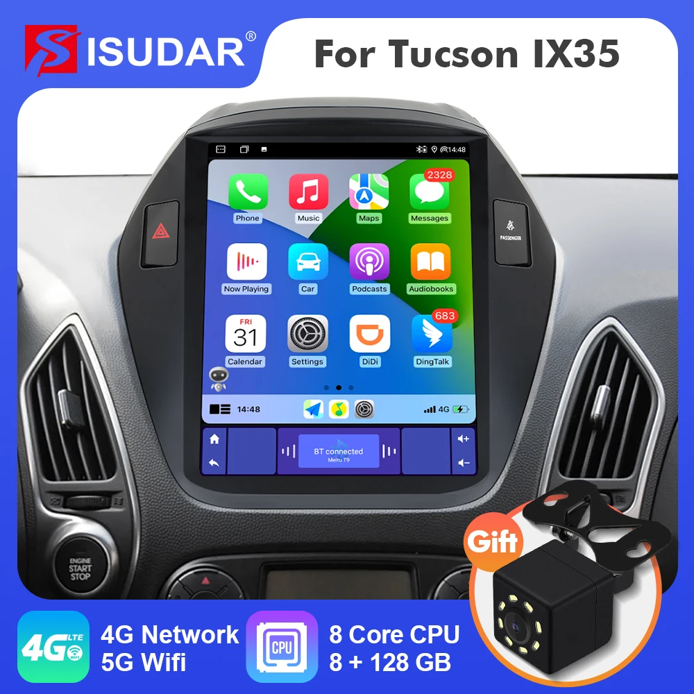 ISUDAR Android 12 Car Radio for Hyundai Tuscon IX35 2009-2015 Multimedia Player 2Din Tesla Vertical GPS Carplay Auto Stereo FM
ISUDAR Android 12 Car Radio for Hyundai Tuscon IX35 2009-2015 Multimedia Player 2Din Tesla Vertical GPS Carplay Auto Stereo FM