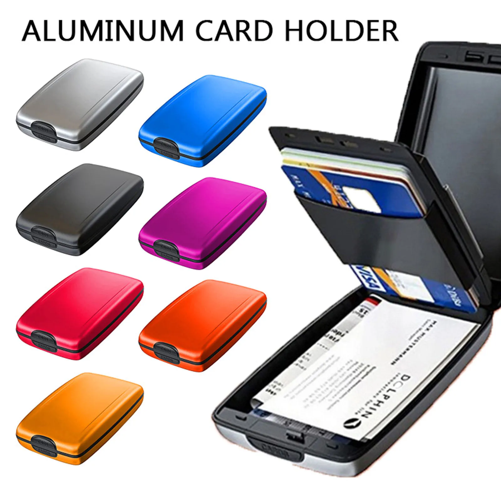 Stainless Steel Wallet Holder RFID Security Technology Anti-theft Aluminum Alloy Wallets 6 Credit Cards Clip Fashion Mens Wallet
Stainless Steel Wallet Holder RFID Security Technology Anti-theft Aluminum Alloy Wallets 6 Credit Cards Clip Fashion Mens Wallet