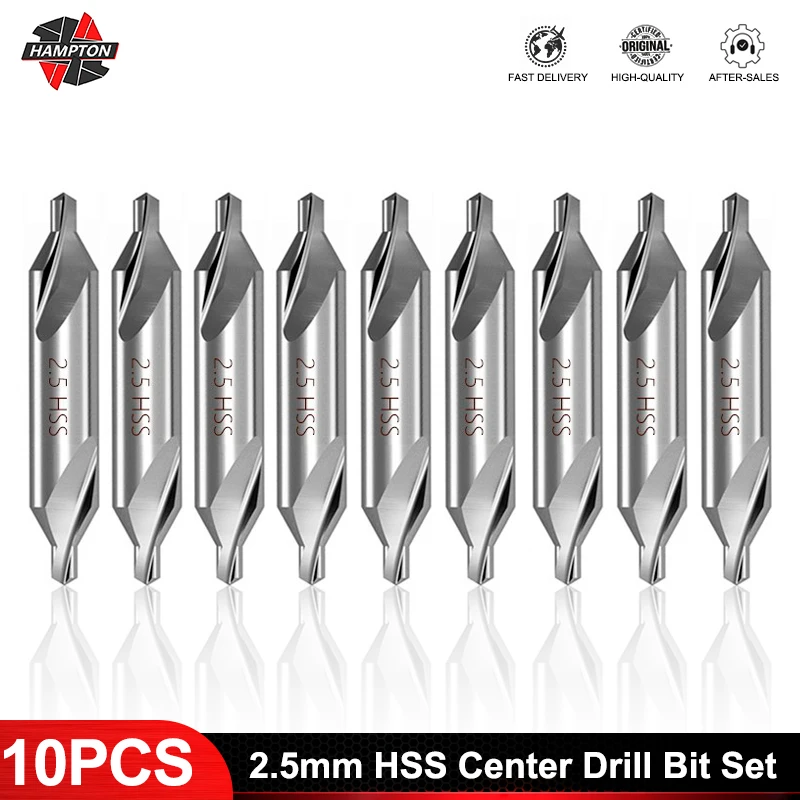 HAMPTON Center Drill Bit Set HSS Hole Cutter Drilling 6mm Shank Drill Bits 2.5mm Combined Drill Bits Kit For Metalworking Tool
HAMPTON Center Drill Bit Set HSS Hole Cutter Drilling 6mm Shank Drill Bits 2.5mm Combined Drill Bits Kit For Metalworking Tool