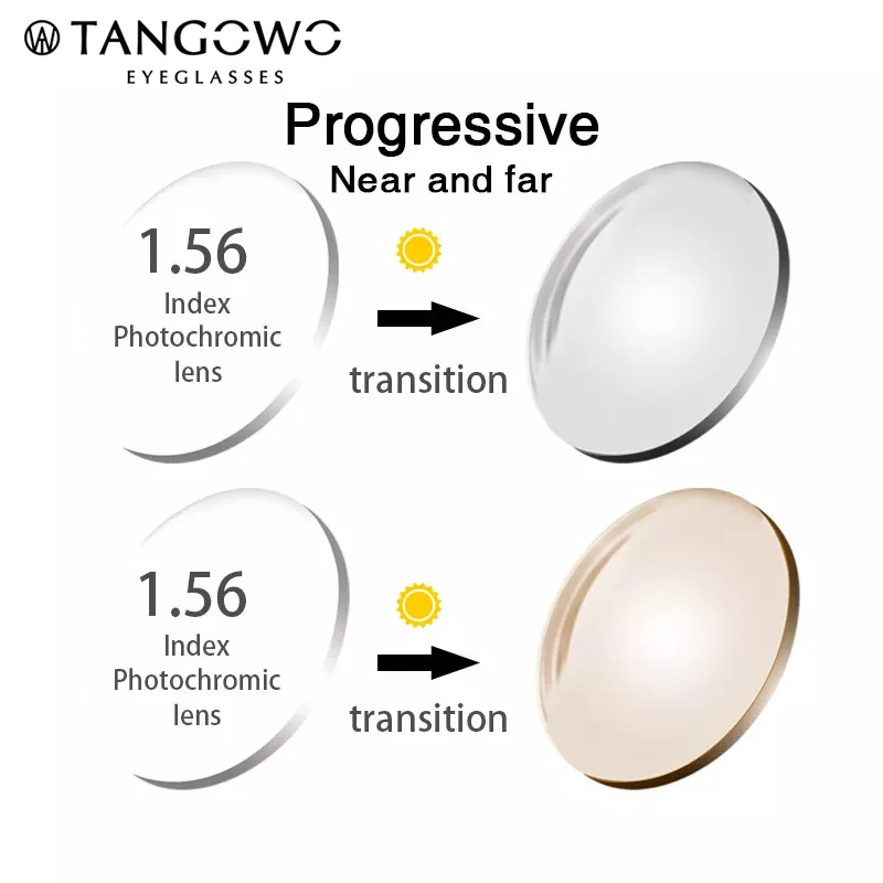 TANGOWO 1.56 Index Photochromic Grey / Brown Aspheric Prescription Brand Resin Lenses Anti UV Oil Water Reflect Glasses Lens
TANGOWO 1.56 Index Photochromic Grey / Brown Aspheric Prescription Brand Resin Lenses Anti UV Oil Water Reflect Glasses Lens