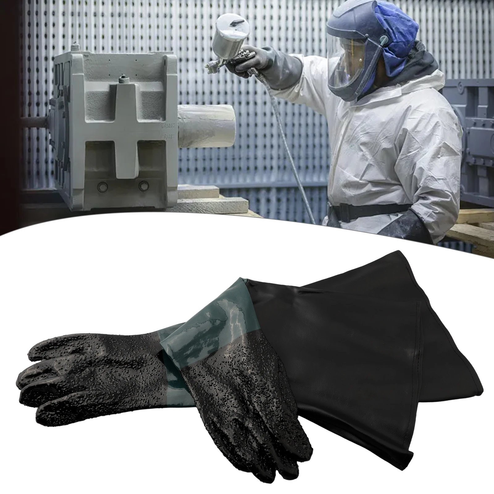 Sandblasting Gloves 25.5x11.8Inch Work Gloves For Sandblaster Sand Blast Cabinet Pneumatic Tools Power Tools Sandblasters Parts
Sandblasting Gloves 25.5x11.8Inch Work Gloves For Sandblaster Sand Blast Cabinet Pneumatic Tools Power Tools Sandblasters Parts