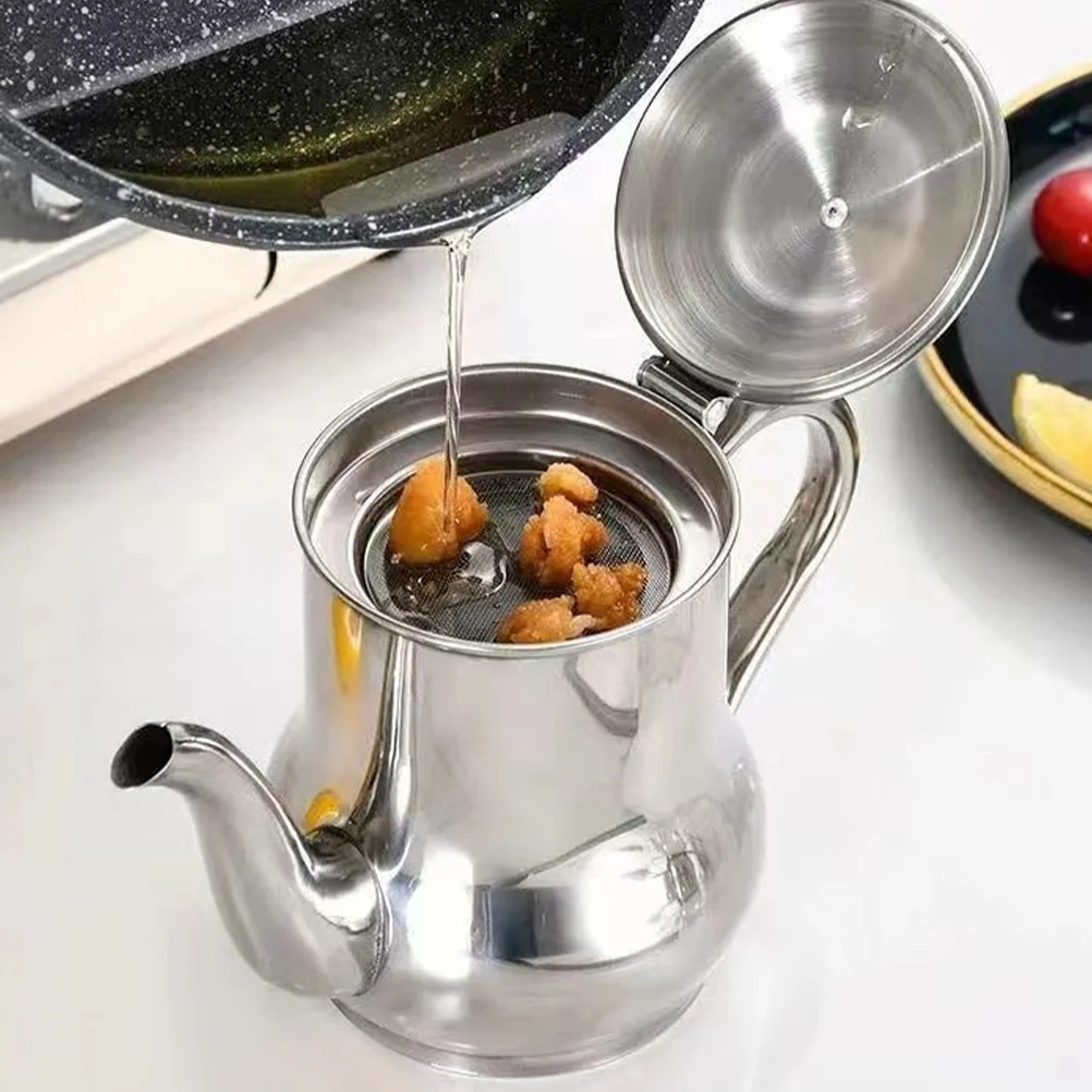 Large Grease Container Stainless Steel Grease Container Household Oil Pot Oil Storage Pot Oil Jar
Large Grease Container Stainless Steel Grease Container Household Oil Pot Oil Storage Pot Oil Jar