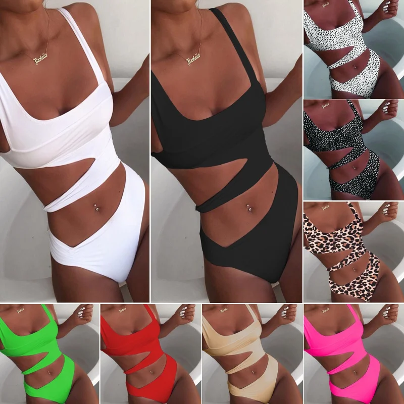 2023 New Solid Color One-Piece Swimsuit Solid Color One-Piece Bikini Women's Hollow Swimwear European and American
2023 New Solid Color One-Piece Swimsuit Solid Color One-Piece Bikini Women's Hollow Swimwear European and American