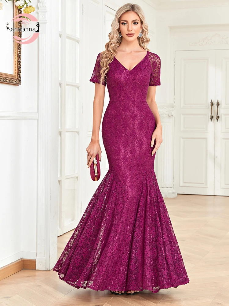 Fannonnaf Lace Applique Mermaid Evening Dress Party Burgundy Red Maxi Summer Elegant Prom Ball Gowns Formal Occasion Vestidos
Fannonnaf Lace Applique Mermaid Evening Dress Party Burgundy Red Maxi Summer Elegant Prom Ball Gowns Formal Occasion Vestidos