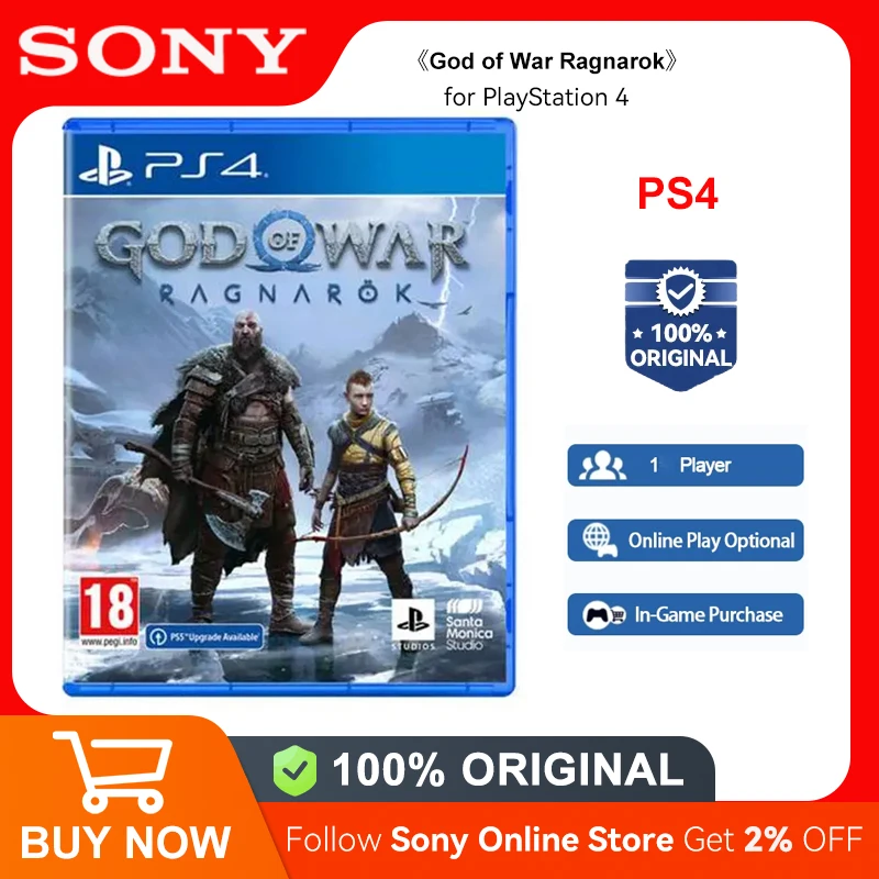 Игровая приставка Sony PlayStation 4 God of War Ragnarok PS4, игровые предложения для платформы PlayStation4 PS4, игровой диск
Игровая приставка Sony PlayStation 4 God of War Ragnarok PS4, игровые предложения для платформы PlayStation4 PS4, игровой диск