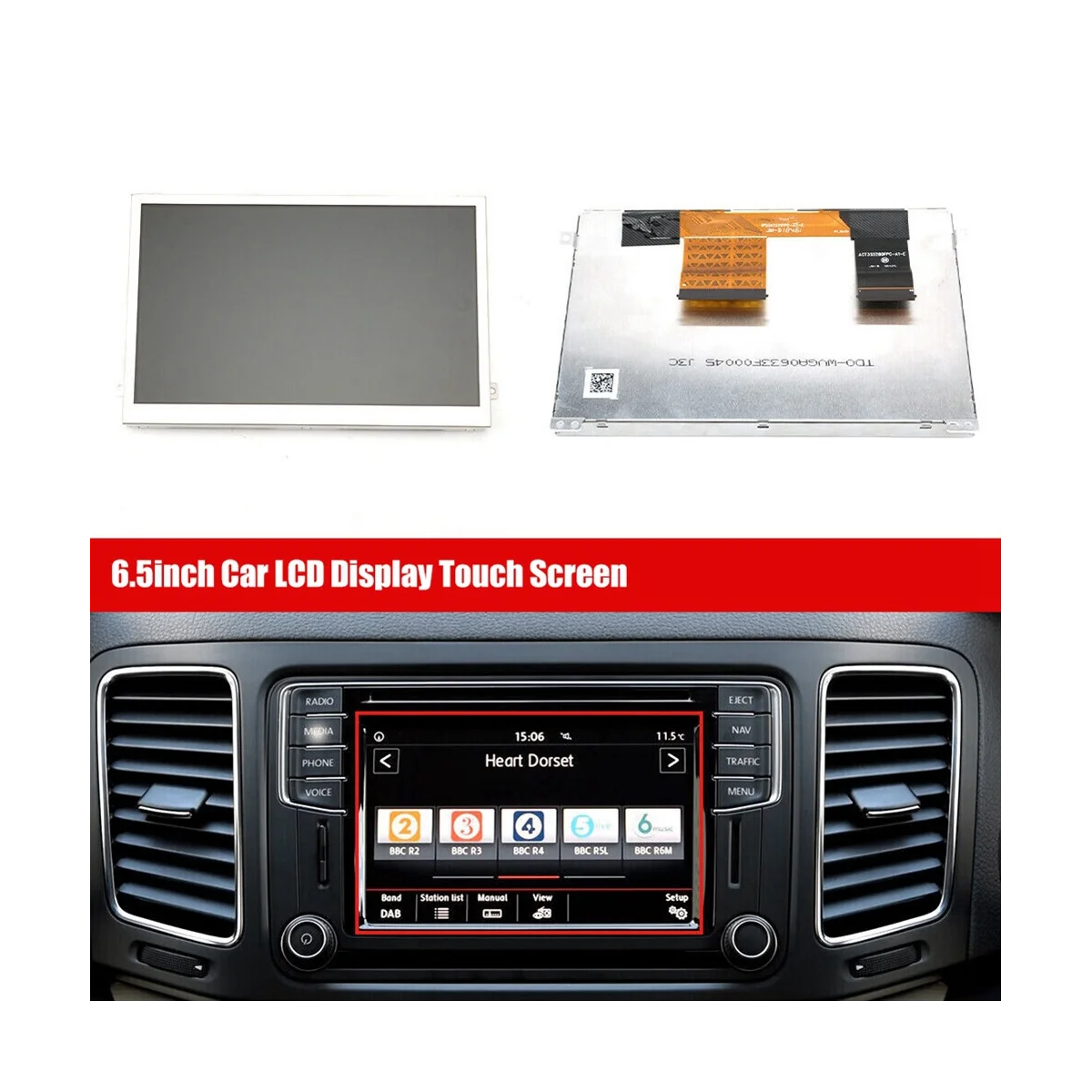 6.5inch Car LCD Display Touch Screen for VW MIB STD2 680 200 Radio TDO-WVGA0633F00039 TDO-WVGA0633F00045
6.5inch Car LCD Display Touch Screen for VW MIB STD2 680 200 Radio TDO-WVGA0633F00039 TDO-WVGA0633F00045