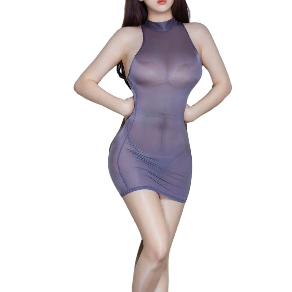 Women's Oilyglossy Tight Pencil Dress Transparent and Shiny Slim Fitting Hip Covering Stretch Ladder Dress Black
Women's Oilyglossy Tight Pencil Dress Transparent and Shiny Slim Fitting Hip Covering Stretch Ladder Dress Black
