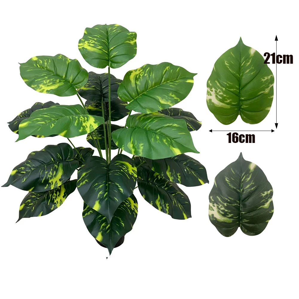 Generic 92cm Tropical Palm Tree Leaves Large Artificial Plants Silk