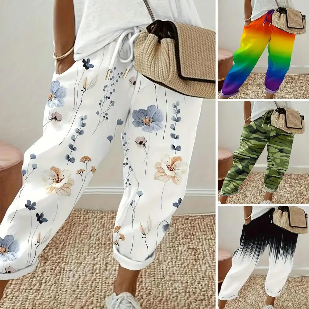 Straight-leg Long Pants Camouflage Rainbow Flower Print Sport Trousers Stylish Women's Straight-leg Pants with Elastic Waist
Straight-leg Long Pants Camouflage Rainbow Flower Print Sport Trousers Stylish Women's Straight-leg Pants with Elastic Waist