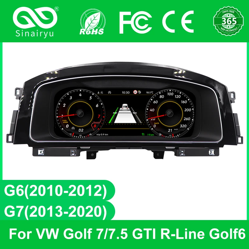 12.5 Inch Digital Dashboard Panel Virtual Instrument Cluster CockPit LCD Speedometer Monitor For VW Golf 7/7.5 GTI R-Line Golf6
12.5 Inch Digital Dashboard Panel Virtual Instrument Cluster CockPit LCD Speedometer Monitor For VW Golf 7/7.5 GTI R-Line Golf6