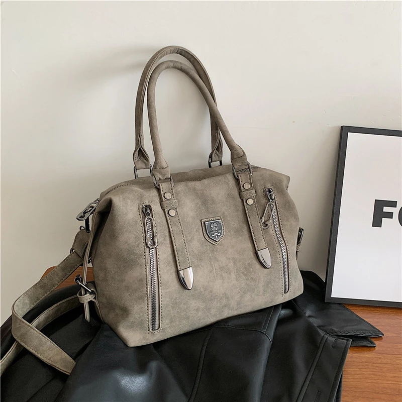 Large Capacity Vintage Leather Women Shoulder Bag Luxury Designer Brand Handbag Ladies Commuter Crossbody Bag Boston Casual Tote
Large Capacity Vintage Leather Women Shoulder Bag Luxury Designer Brand Handbag Ladies Commuter Crossbody Bag Boston Casual Tote