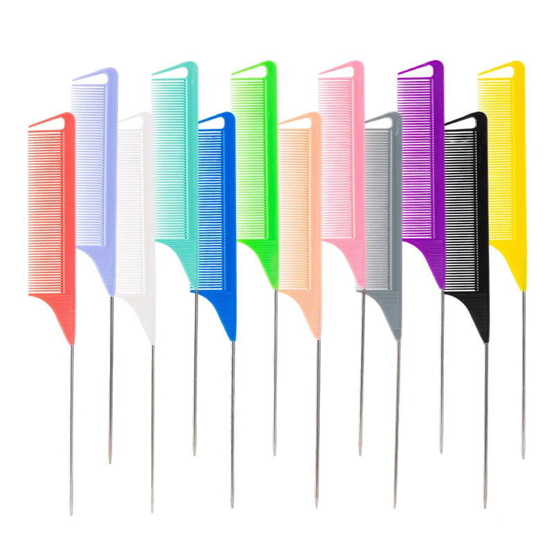 1Pcs Professional Candy Color Hair Styling Pointy Tail Comb Heat-resistant Wig Partition Braid Hair Dye Salon Styling Tool
1Pcs Professional Candy Color Hair Styling Pointy Tail Comb Heat-resistant Wig Partition Braid Hair Dye Salon Styling Tool
