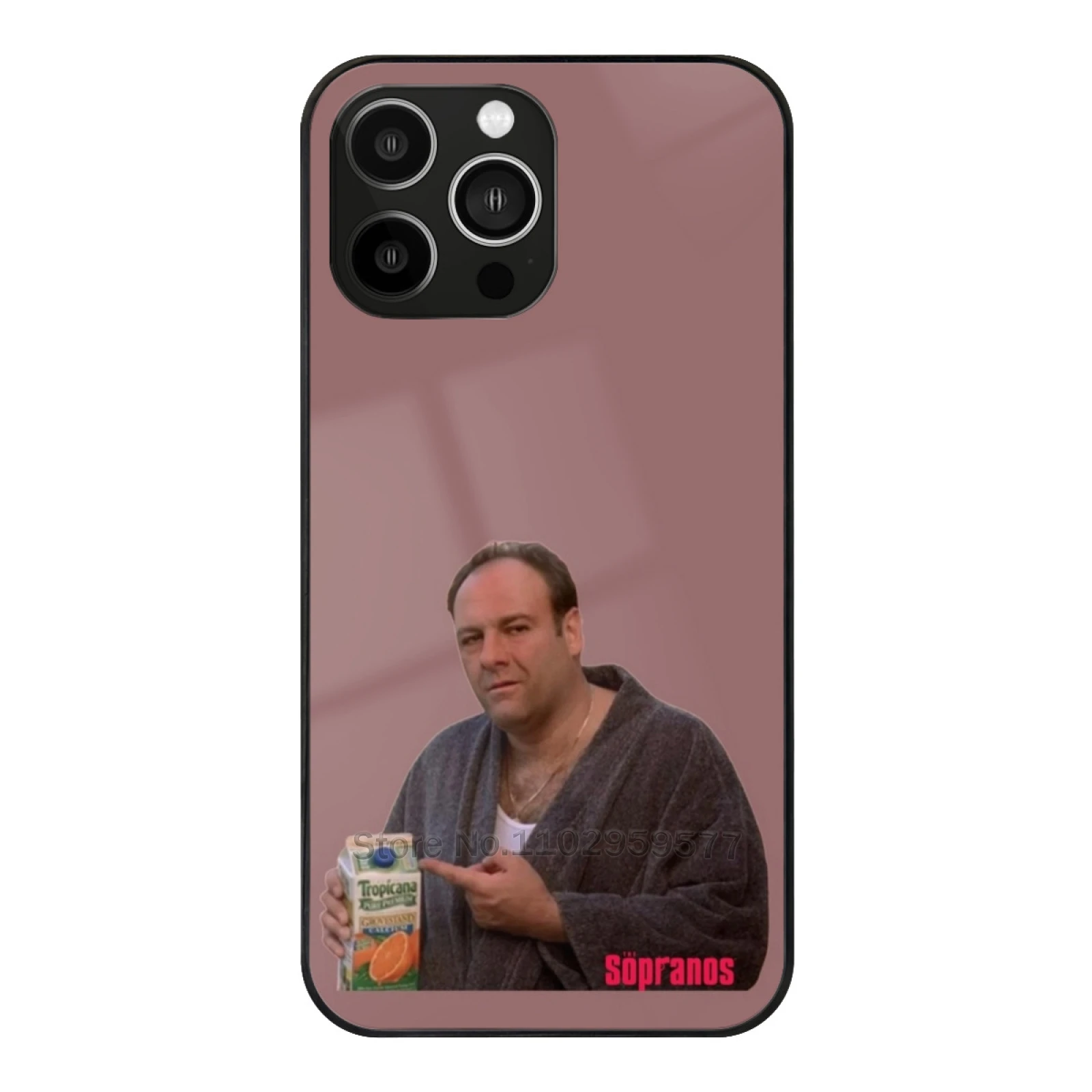 

Tony Holding Orange Juice Phone Case Tempered Glass For Iphone 15 14 13 11 12 Pro 8 7 Plus X Xr Xs Covers Tony Tony Soprano