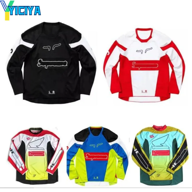 

YICIYA T- shirt racing motorcycle speed surrender new locomotive off-road downhill jersey with the same style Long Sleeve tees