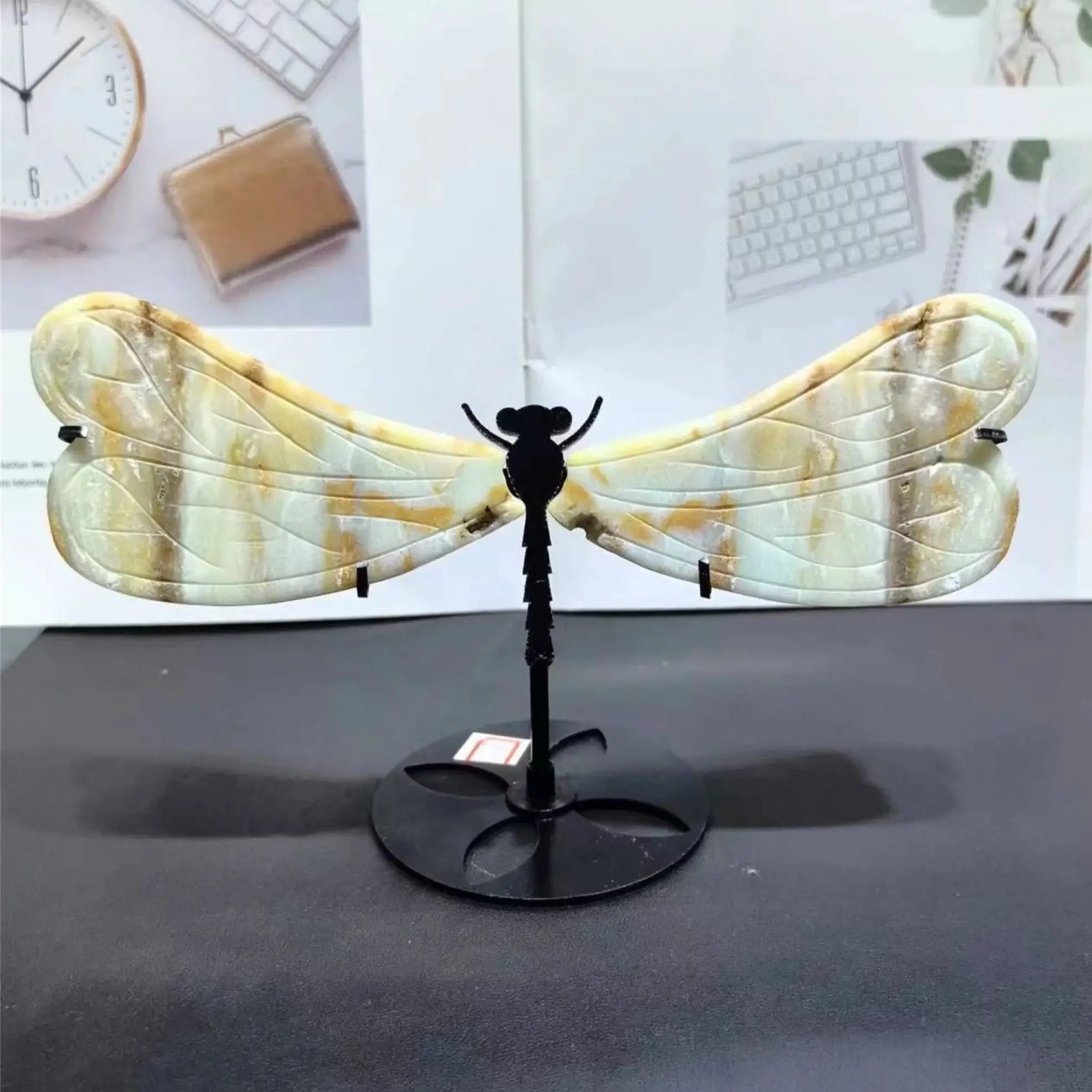 Amazonite dragonfly wings,Crystal dragonfly wings with stand,Wings carving,Crystal gift,Home decoration,Reiki healing
Amazonite dragonfly wings,Crystal dragonfly wings with stand,Wings carving,Crystal gift,Home decoration,Reiki healing