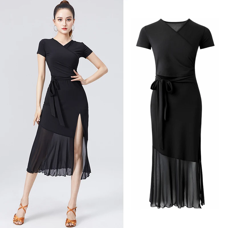Latin Dance Competition Dress For Women Sexy Split Black Mesh Latin Skirt Summer Rumba Practice Clothing Stage Costume BL8331
Latin Dance Competition Dress For Women Sexy Split Black Mesh Latin Skirt Summer Rumba Practice Clothing Stage Costume BL8331
