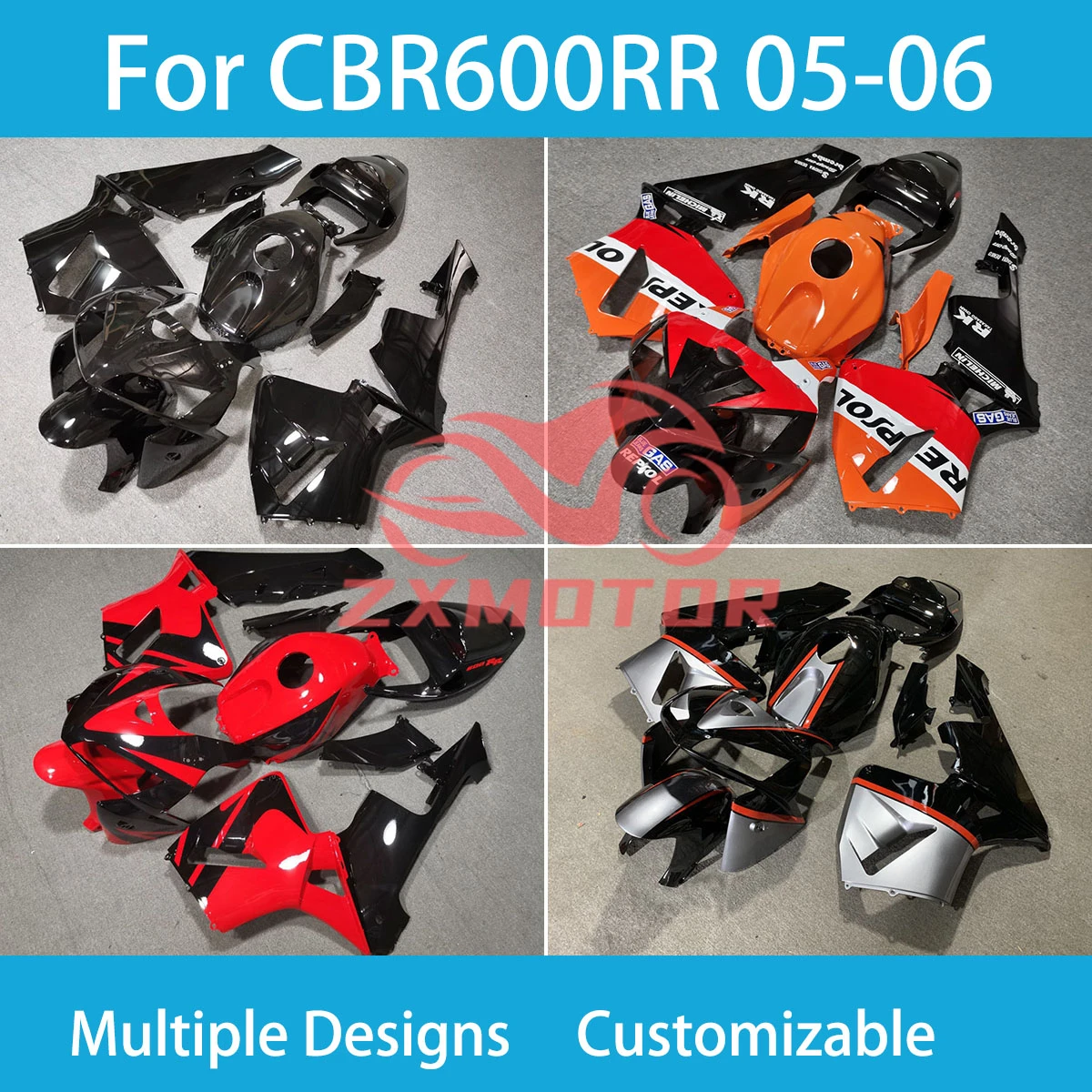 For Honda CBR 600 RR 05 06 Motorcycle Modification Accessories Fairings CBR 600RR 2005 2006 Cowling Injection Fairing Kit
For Honda CBR 600 RR 05 06 Motorcycle Modification Accessories Fairings CBR 600RR 2005 2006 Cowling Injection Fairing Kit