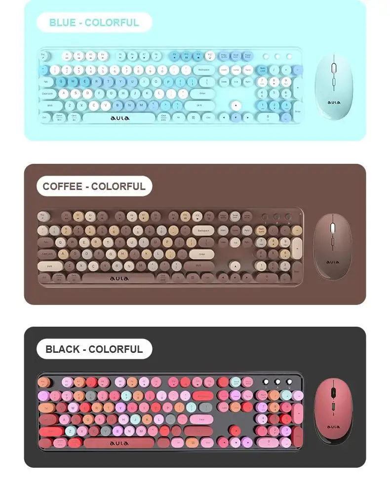 2.4GHz wireless office keyboard and mouse combo