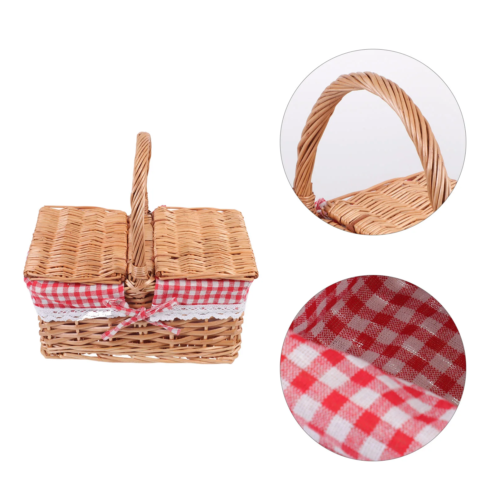 Wicker Picnic Basket Split Lid Woven Basket Vintage Picnic Hamper Woodchip Storage Container Organizer Bins Handle Liner Camping
Wicker Picnic Basket Split Lid Woven Basket Vintage Picnic Hamper Woodchip Storage Container Organizer Bins Handle Liner Camping