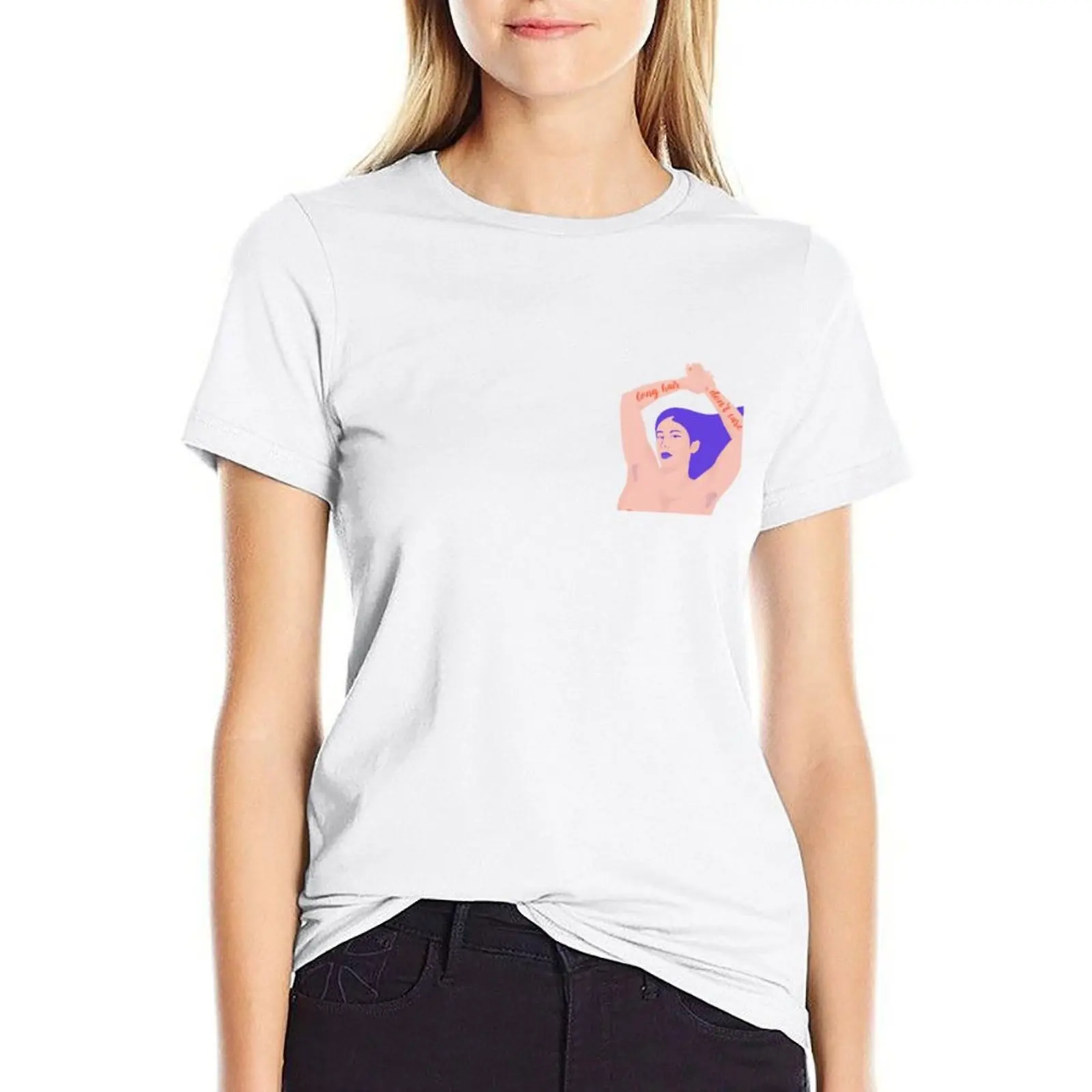 Long hair Don't Care - Body positive - Body hair - Female Empowerment T-shirt summer top t-shirts for Women loose fit
Long hair Don't Care - Body positive - Body hair - Female Empowerment T-shirt summer top t-shirts for Women loose fit