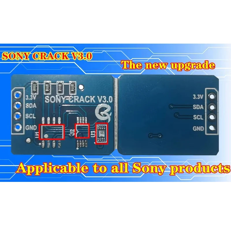 QK0825A CRACK V2.0 for SONY red light blinking 5 times (original encryption chip needs to be moved to this board
QK0825A CRACK V2.0 for SONY red light blinking 5 times (original encryption chip needs to be moved to this board