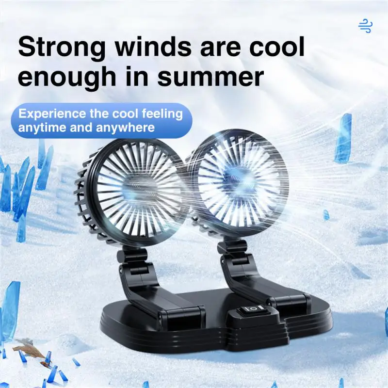 360° Adjustable Car Cooling Fan Dual Head Cooling Air Fan Brushless Motor Low Noise Automobile Vehicle Fan Micro USB For Car Use
360° Adjustable Car Cooling Fan Dual Head Cooling Air Fan Brushless Motor Low Noise Automobile Vehicle Fan Micro USB For Car Use