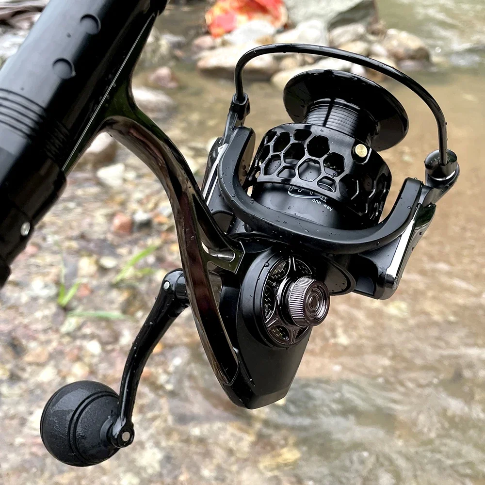 

Metal Spinning Wheel Fishing Reels 14+1BB 1000-7000 5.5:1 with Spare Spool Saltwater Freshwater Carp Reel Equipment Fishing Tool