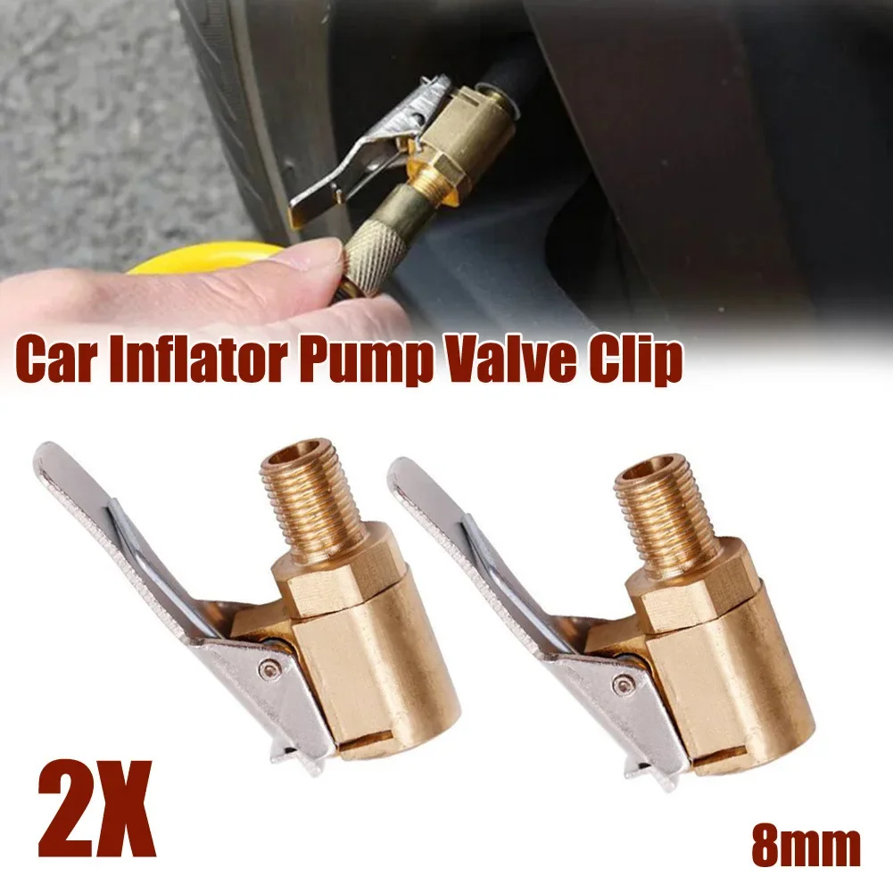 2 X Car Air Tire Chuck Inflator Pump Valve Connector Clip-on Adapter Car Brass 8mm Tire Wheel Valve For Inflatable Pump Part
2 X Car Air Tire Chuck Inflator Pump Valve Connector Clip-on Adapter Car Brass 8mm Tire Wheel Valve For Inflatable Pump Part