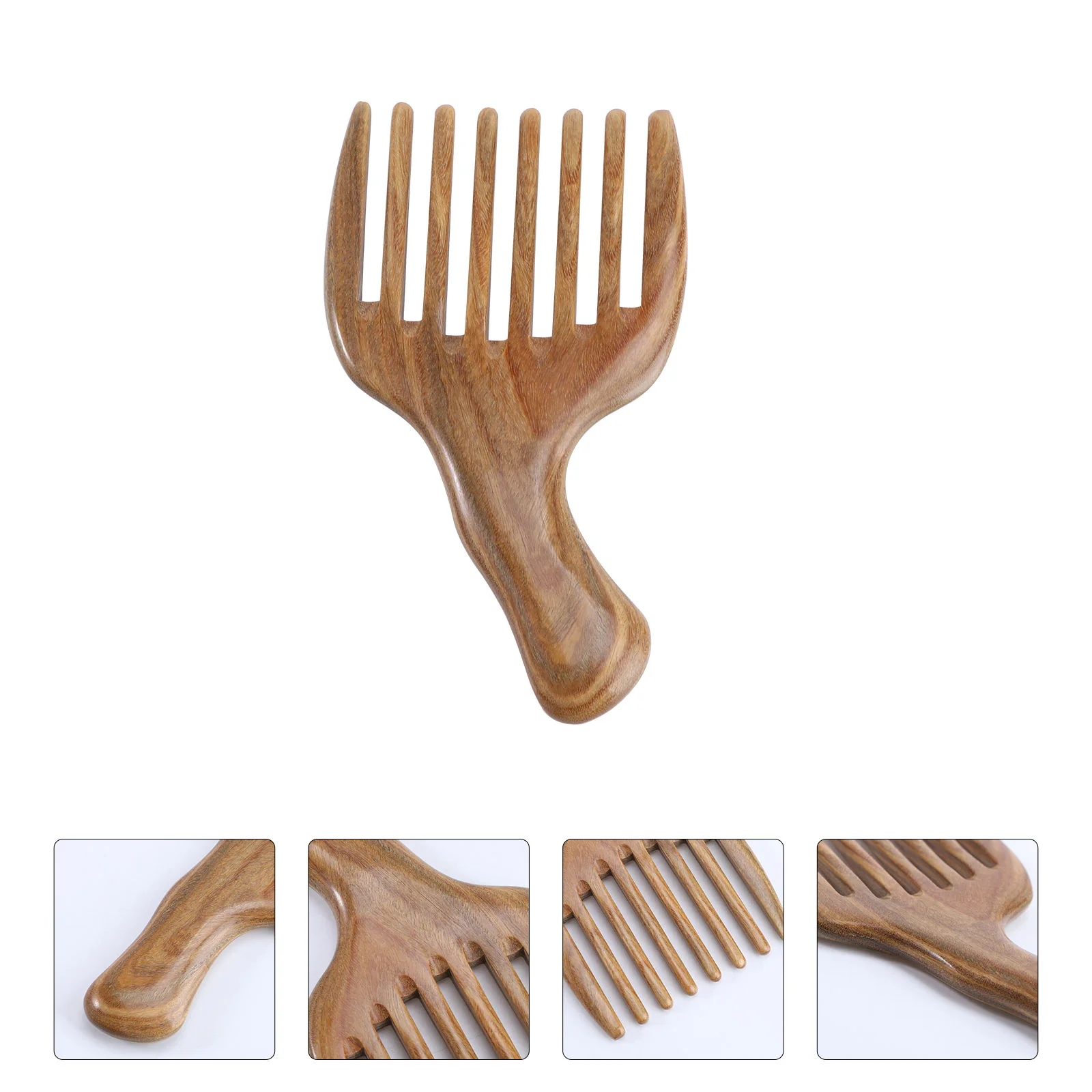 

Wide Tooth Wooden Comb Sandalwood Hair Comb Hairdressing Rake Combs with Handle Wholesale Eco-friendly Bamboo Wood
