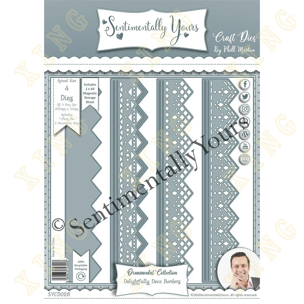 Metal Cutting Die Scrapbook Embossed Paper Card Album Craft Template Cut Die Stencils New for 2024 Arrival Deco Border
Metal Cutting Die Scrapbook Embossed Paper Card Album Craft Template Cut Die Stencils New for 2024 Arrival Deco Border