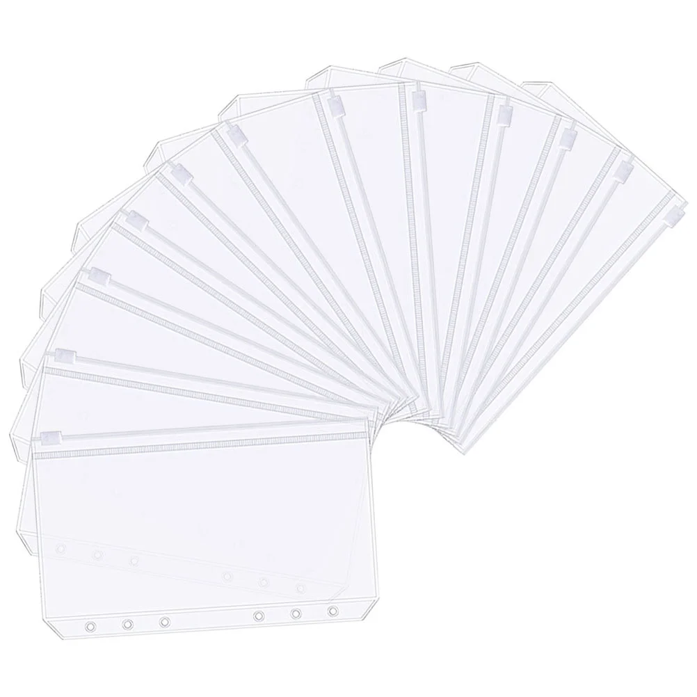 12 Pcs Binder Pocket Protection Loose Leaf Bags Storage Bills Pockets Transparent Pvc Plastic Pouch 
12 Pcs Binder Pocket Protection Loose Leaf Bags Storage Bills Pockets Transparent Pvc Plastic Pouch