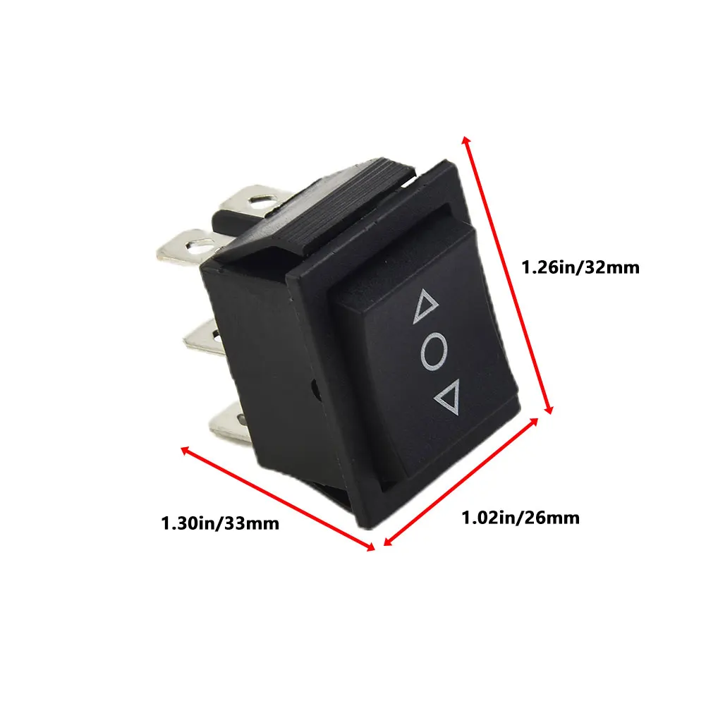 Black Rocker Switch 1.26x1.02x1.30inches 6 Pins AC 250V Car Electrical Equipment Plastic+Metal Ship Useful Portable
Black Rocker Switch 1.26x1.02x1.30inches 6 Pins AC 250V Car Electrical Equipment Plastic+Metal Ship Useful Portable