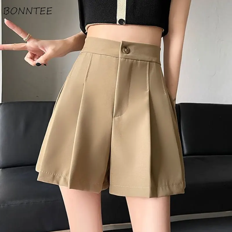 Pleated Shorts Women Vintage Office Lady Solid High Waist Basics Summer Wide Leg Casual Minority Formal Work Wear Mujer Daily
Pleated Shorts Women Vintage Office Lady Solid High Waist Basics Summer Wide Leg Casual Minority Formal Work Wear Mujer Daily