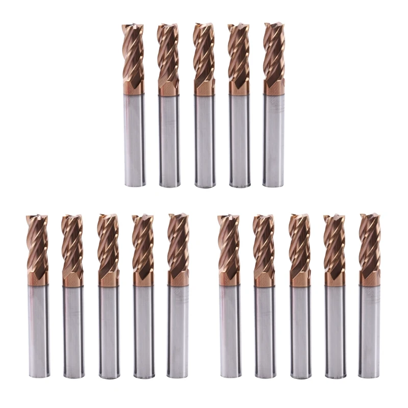 15PCS HRC55 8Mm Solid Carbide Endmills Endmill D8X20XD8X60L 4 Flute Standard Length Side Milling Slotting Profiling Mill
15PCS HRC55 8Mm Solid Carbide Endmills Endmill D8X20XD8X60L 4 Flute Standard Length Side Milling Slotting Profiling Mill