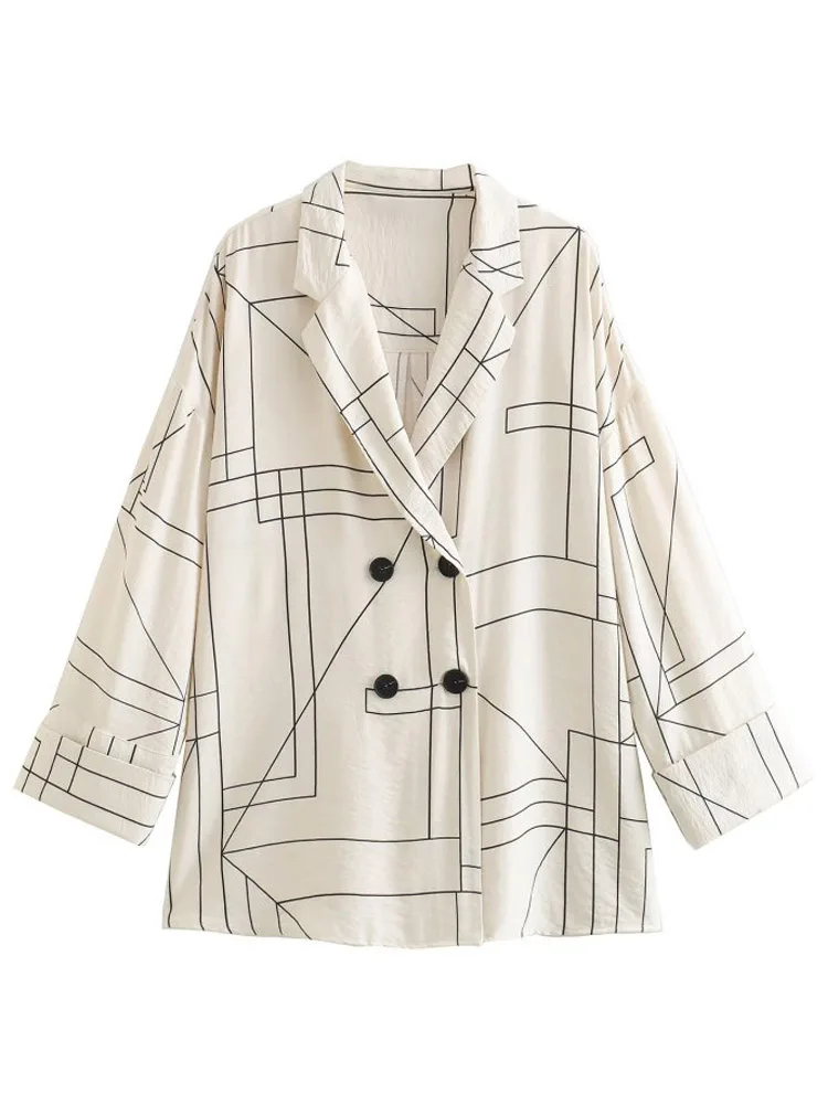 2023 Women Summer Autumn Blazers Suit Coats Fashion Geometric Double Breasted Female Casual Street Outerwear Clothing
2023 Women Summer Autumn Blazers Suit Coats Fashion Geometric Double Breasted Female Casual Street Outerwear Clothing