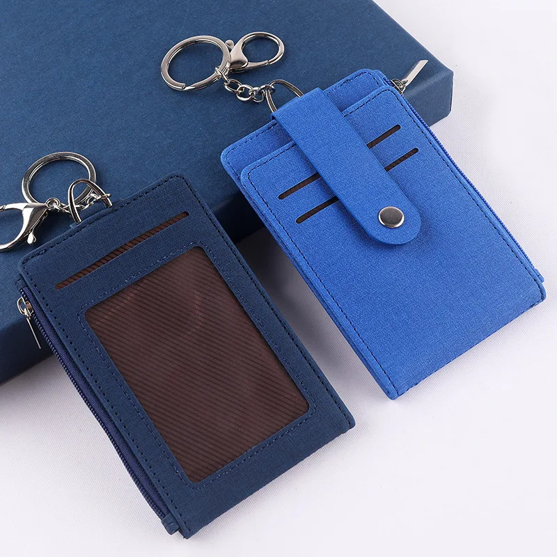 7cards Slots PU Leather Folding Card Casebags Business Work ID Card Holder with Keychain Hanging Rope Zipper Student Coin Pouch
7cards Slots PU Leather Folding Card Casebags Business Work ID Card Holder with Keychain Hanging Rope Zipper Student Coin Pouch