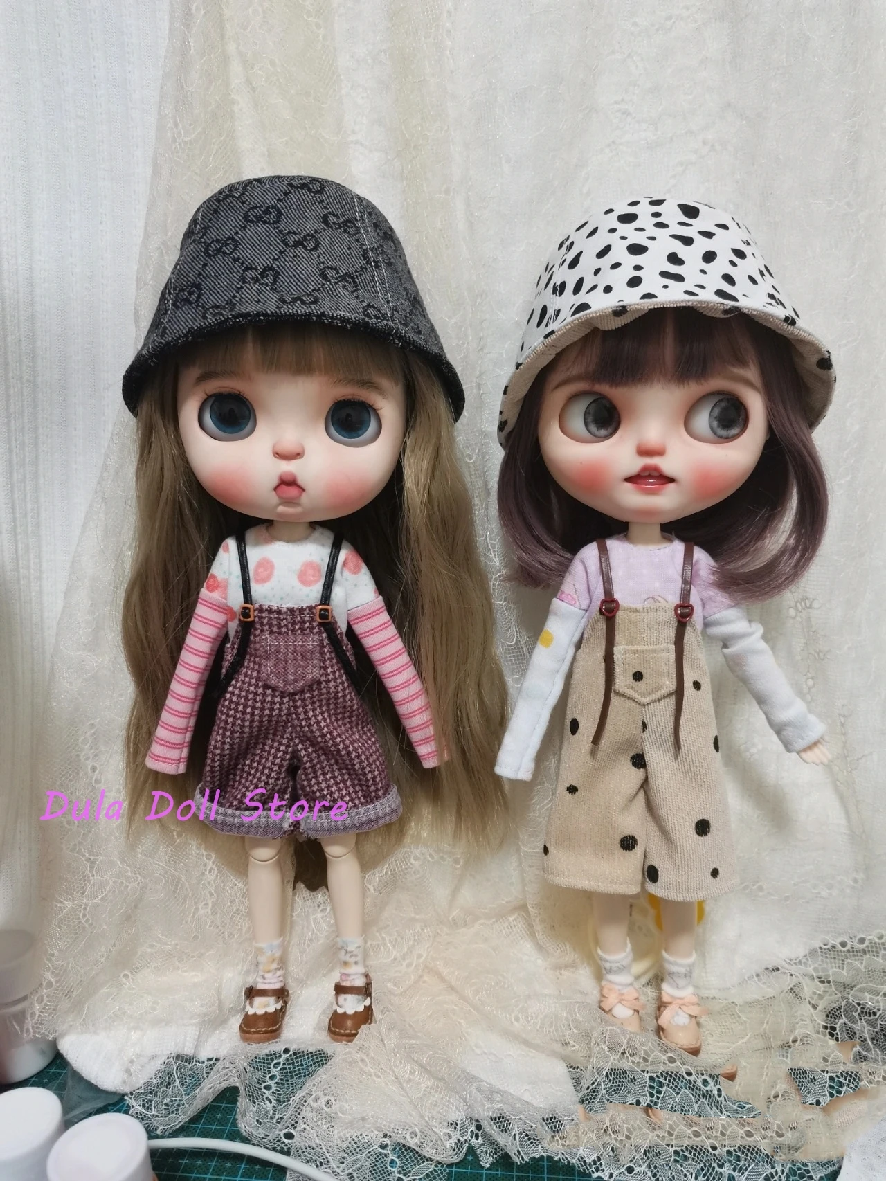 

Одежда для куклы Dula, комбинезон, штаны и шапка, комплект Blythe ob24 Azone Licca ICY jerfish 1/6, аксессуары для шарнирных кукол