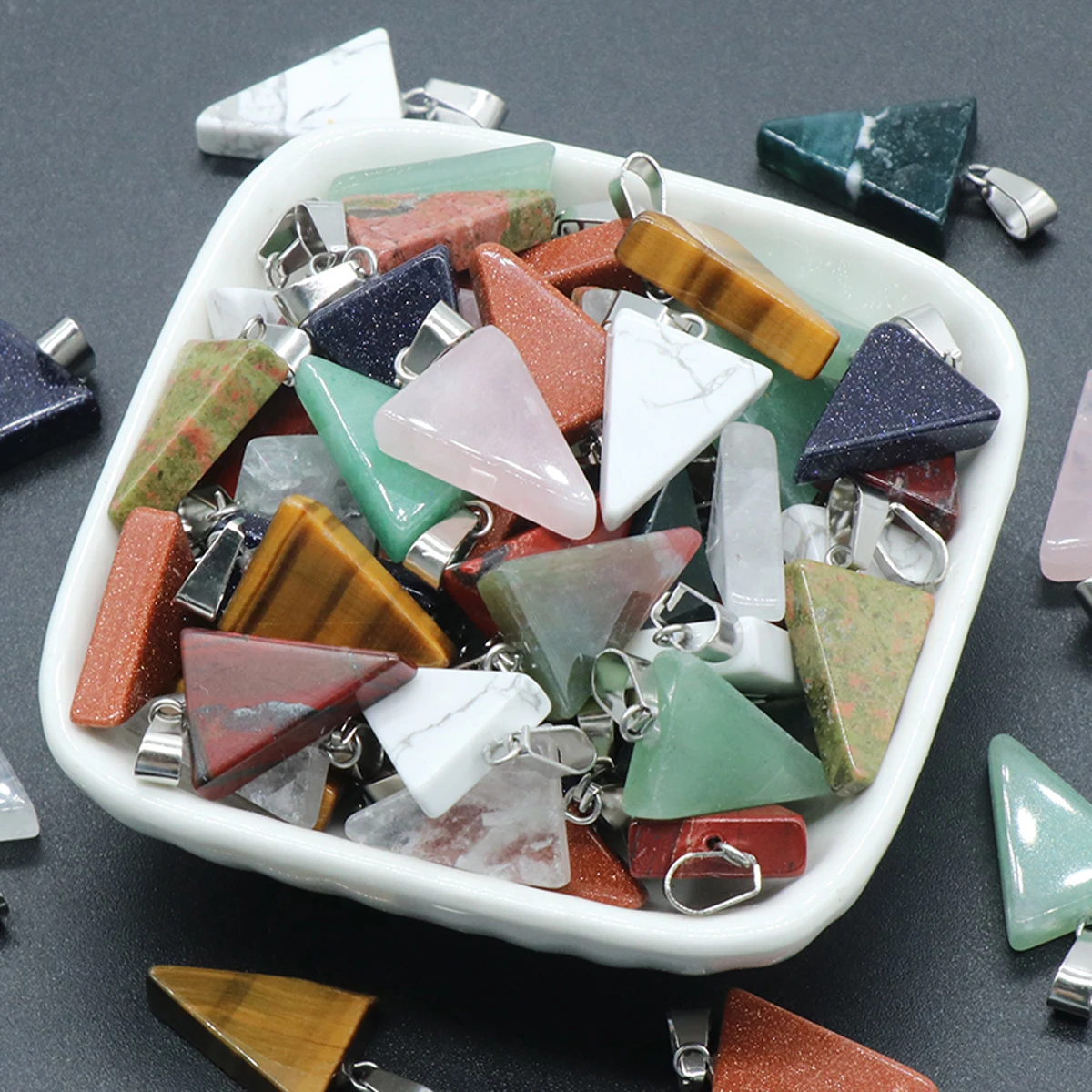 4Pcs DIY Small Pendant Natural Stone Rectangle Pendant For Jewelry Making DIY Necklace Bracelet Earrings Accessory
4Pcs DIY Small Pendant Natural Stone Rectangle Pendant For Jewelry Making DIY Necklace Bracelet Earrings Accessory