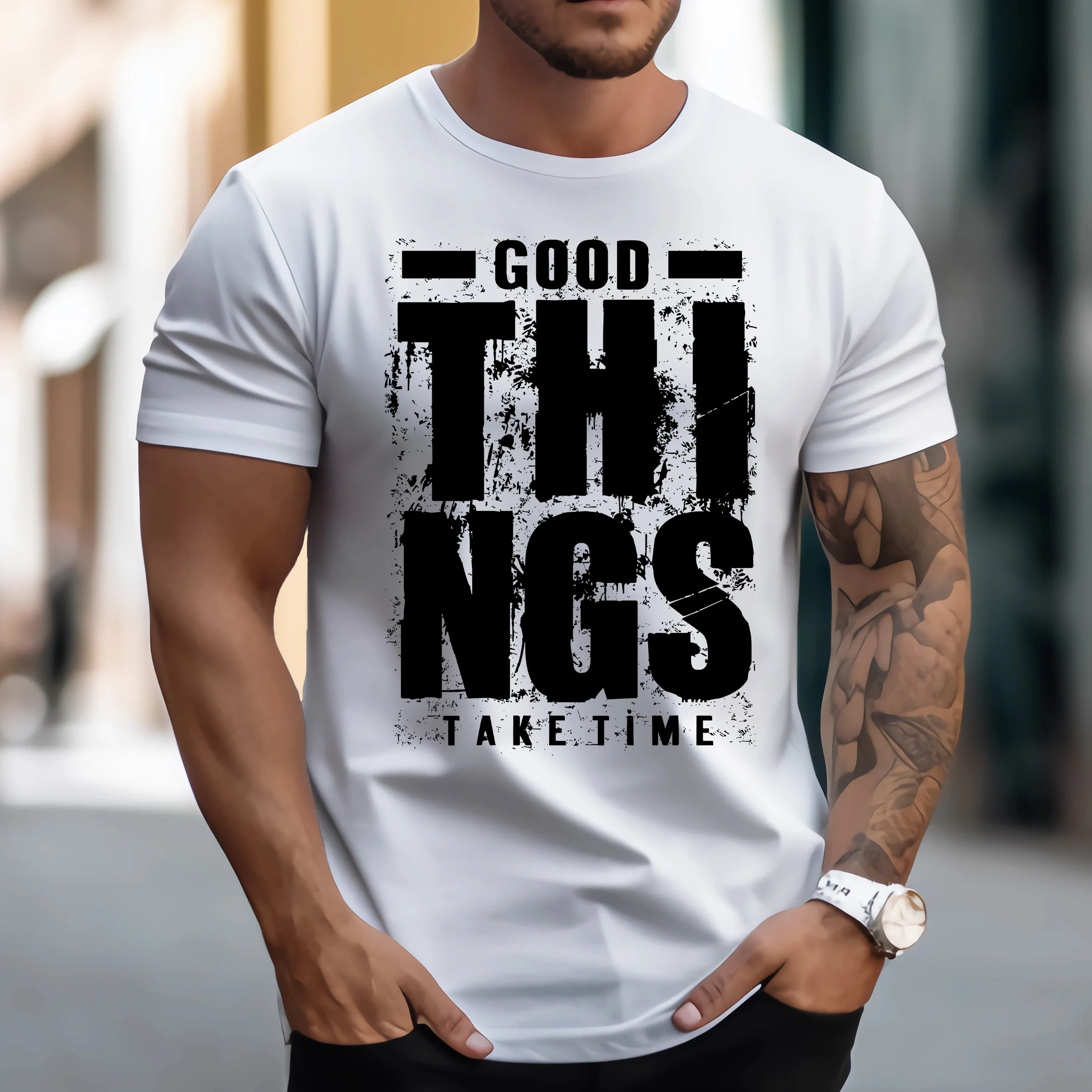 Fashion new versatile 2024 solid color texture loose short-sleeved men's T-shirt summer clothes printed casual round neck street
Fashion new versatile 2024 solid color texture loose short-sleeved men's T-shirt summer clothes printed casual round neck street