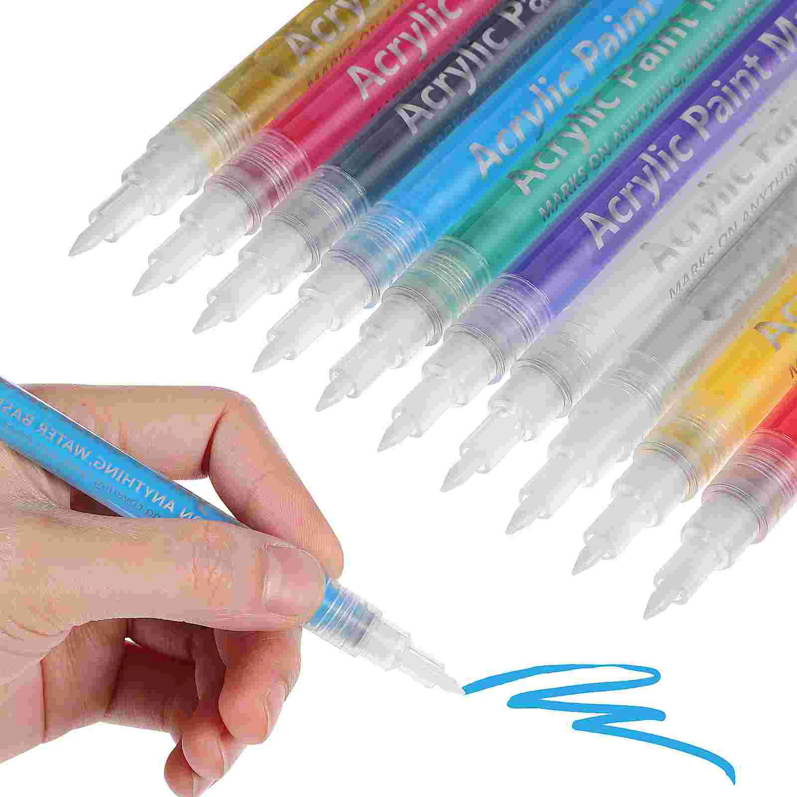 10 Pcs Acrylic Markers Paint Pens Fine Tip Acrylic Painting Pens for Manicure Fabric Glass Rock
10 Pcs Acrylic Markers Paint Pens Fine Tip Acrylic Painting Pens for Manicure Fabric Glass Rock