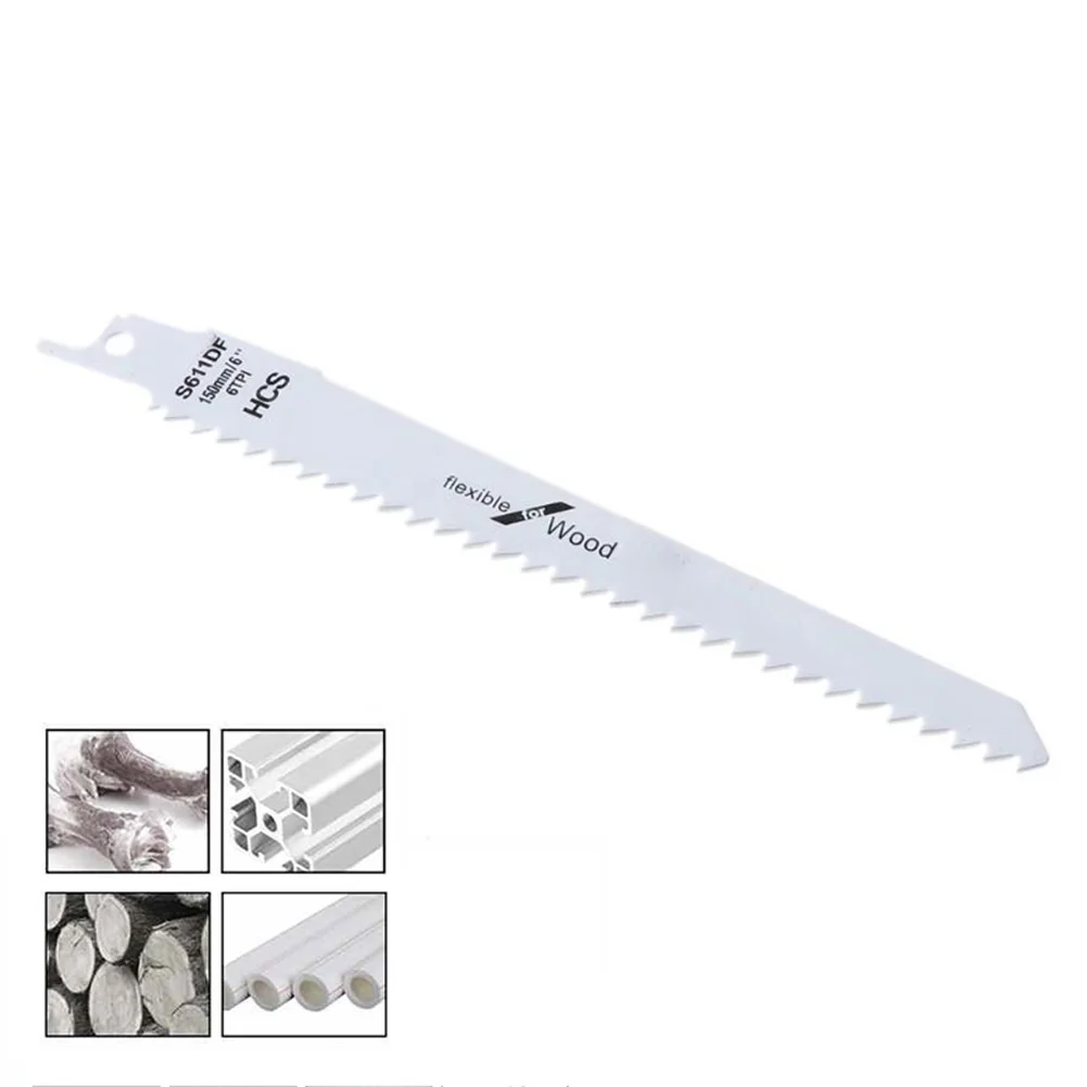 S611DF HCS Reciprocating Saw Blade Jigsaw Blade Saber Saw Handsaw Multi Saw Blade For Cutting Wood Plastic Metal 150mm
S611DF HCS Reciprocating Saw Blade Jigsaw Blade Saber Saw Handsaw Multi Saw Blade For Cutting Wood Plastic Metal 150mm