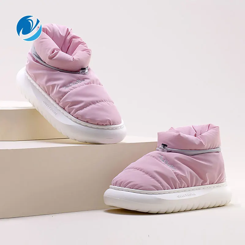 Mo Dou Concise Down Cloth Women's Cotton Shoes Winter Indoor Outdoor Snow Boots Drawstring Men's Cotton Slippers EVA Thick Sole
Mo Dou Concise Down Cloth Women's Cotton Shoes Winter Indoor Outdoor Snow Boots Drawstring Men's Cotton Slippers EVA Thick Sole