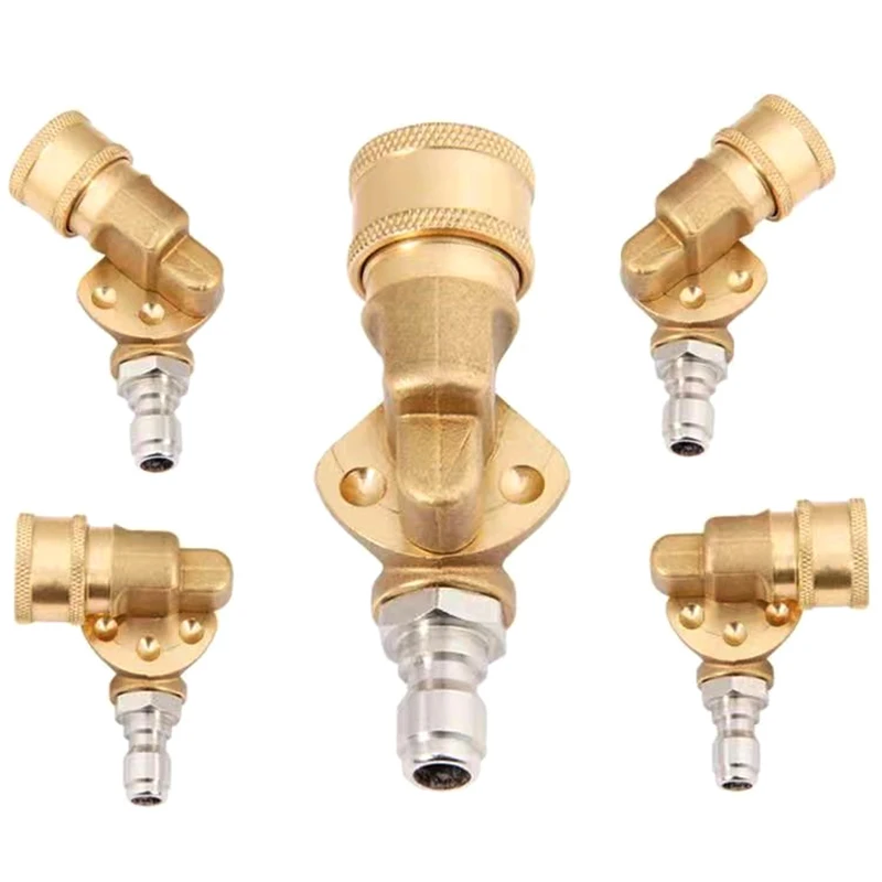 High Pressure Car Washer 1/4" Quick Connect Rotary Coupler Adjustable Adapter with 5 Spray Nozzles Copper Connection
High Pressure Car Washer 1/4" Quick Connect Rotary Coupler Adjustable Adapter with 5 Spray Nozzles Copper Connection