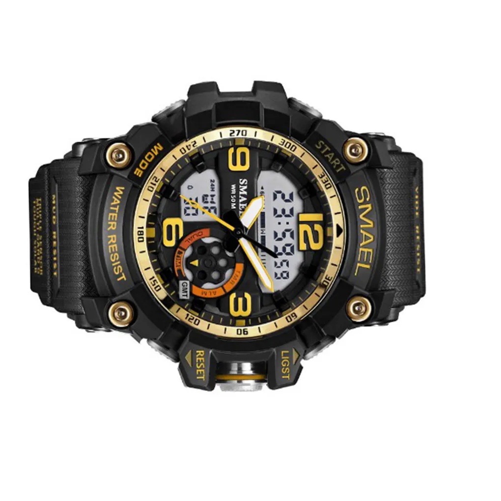 Sport Digital Watch Men Dual Display Outdoor Sports Watches Boy Stylish 50 Waterproof Wristwatch Clock 
Sport Digital Watch Men Dual Display Outdoor Sports Watches Boy Stylish 50 Waterproof Wristwatch Clock