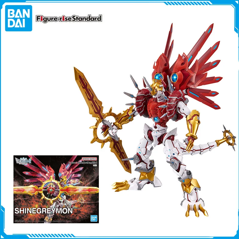 

In Stock Bandai Figure-rise Standard DIGMON SAVERS Shine Greymon Original Anime Figure Model Toy Action Collection Assembly Doll