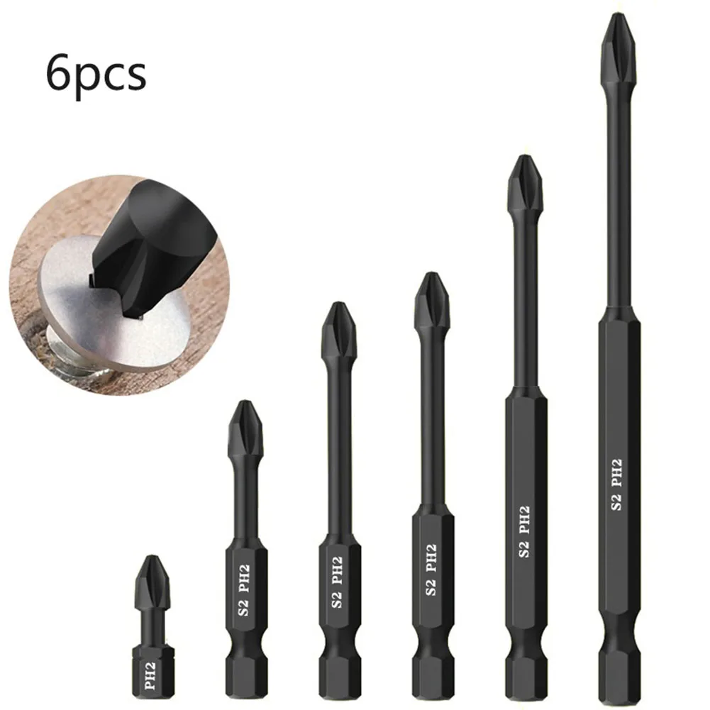 6PC PH2 Magnetic Batch Head Cross Electric Screwdriver Impact Drill Bit 25-150mm For Hand Tools Accessories
6PC PH2 Magnetic Batch Head Cross Electric Screwdriver Impact Drill Bit 25-150mm For Hand Tools Accessories