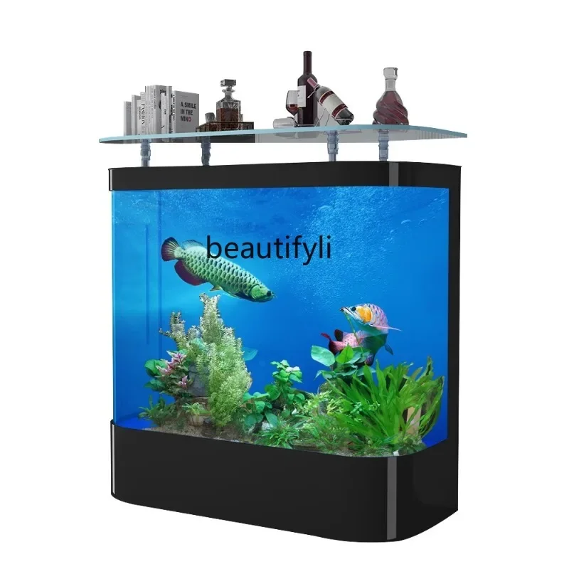 Fish Tank Aquarium Living Room Large Household European Medium and Large Change Water Lazy Floor Super White Glass Fish Globe
Fish Tank Aquarium Living Room Large Household European Medium and Large Change Water Lazy Floor Super White Glass Fish Globe