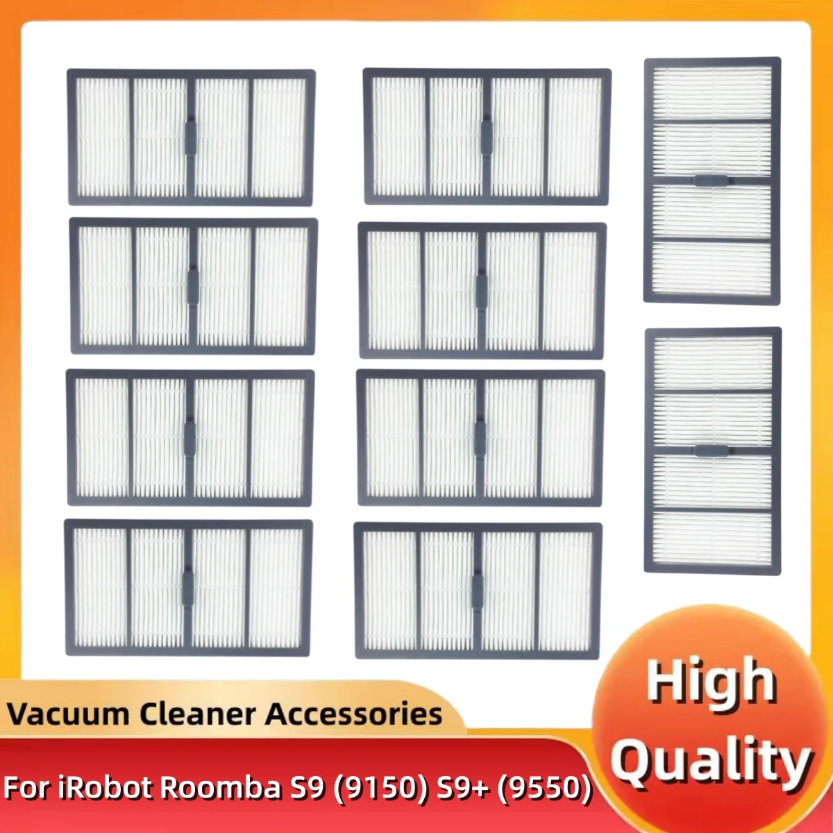 Replacement HEPA Filter for IROBOT ROOMBA S9 S9+ Sweeping Robot Vacuum Cleaner Accessories
Replacement HEPA Filter for IROBOT ROOMBA S9 S9+ Sweeping Robot Vacuum Cleaner Accessories