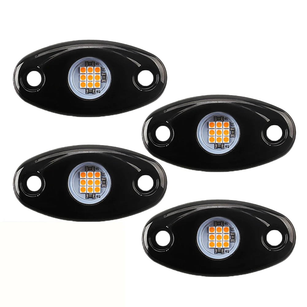 4pcs Car LED Rock Lights Underbody Light 9W 12V-24V DC IP67 For Jeep Offroad Truck ATV UTV 4X4 Car Boat Aluminum Alloy+PC
4pcs Car LED Rock Lights Underbody Light 9W 12V-24V DC IP67 For Jeep Offroad Truck ATV UTV 4X4 Car Boat Aluminum Alloy+PC