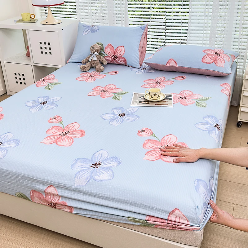 The New 2024 Item The Fitted Antibacterial Bed Cover Small Cotton Mattress Cover Printed 360-degree Bed Sheet with Elastic Wrap
The New 2024 Item The Fitted Antibacterial Bed Cover Small Cotton Mattress Cover Printed 360-degree Bed Sheet with Elastic Wrap